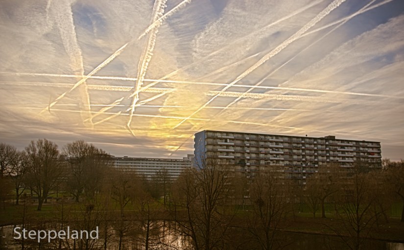 Chessboard sky over the&nbsp;Bijlmer